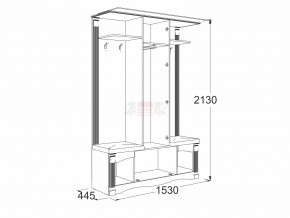 Прихожая Саша 17 в Челябинске - mebel74.com | фото 2