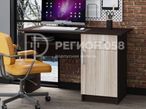 Письменный стол ПС-01 с дверкой ясень шимо светлый/венге в Челябинске - mebel74.com | фото