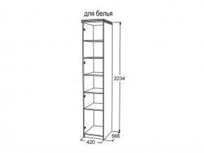 Шкаф 1-но створчатый для белья Ольга 13 в Челябинске - mebel74.com | фото 3