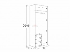 Шкаф 2-х дверный для одежды и белья Омега 16 в Челябинске - mebel74.com | фото 2