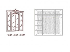 Шкаф 4-х дверный с зеркалами в Челябинске - mebel74.com | фото