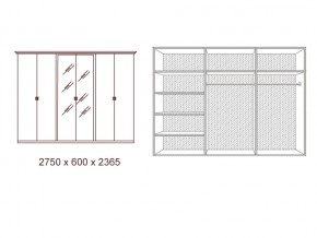 Шкаф 6-и дверный с зеркалами в Челябинске - mebel74.com | фото