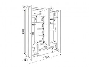 Шкаф четырехдверный Саванна М01 в Челябинске - mebel74.com | фото 2