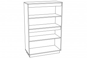 Шкаф для посуды Virginia НМ 011.83 Дуб бунратти в Челябинске - mebel74.com | фото 3