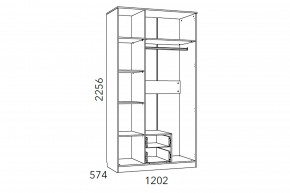 Шкаф комбинированный Фанк НМ 013.08-01 М1 в Челябинске - mebel74.com | фото 3