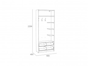 Шкаф комбинированный Оттавия НМ 014.64 Белый Фасадный в Челябинске - mebel74.com | фото 2