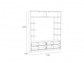 Шкаф комбинированный Оттавия НМ 014.65 Белый Фасадный в Челябинске - mebel74.com | фото 2