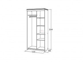 Шкаф купе 2-х дверный Ольга 13 в Челябинске - mebel74.com | фото 3