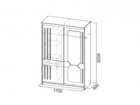 Шкаф-купе №25 1,7 м Блэк в Челябинске - mebel74.com | фото 2