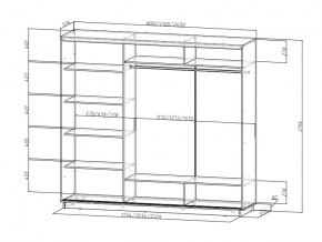 Шкаф-купе трехдверный Лео 2400 фотопечать Манхэттен в Челябинске - mebel74.com | фото 2