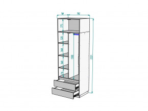 Шкаф Malta light H297 с антресолью HA2 Белый в Челябинске - mebel74.com | фото 2