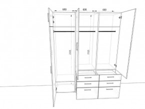 Шкаф распашной 1800К Антрацит в Челябинске - mebel74.com | фото 2