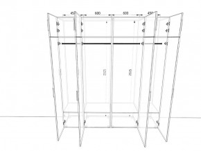 Шкаф распашной 2100К Мокко в Челябинске - mebel74.com | фото 2