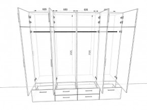 Шкаф распашной 2400К Антрацит в Челябинске - mebel74.com | фото 2