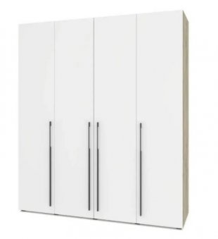 Стоун С41 Шкаф 4-х дв (Серый дуб/Белый) в Челябинске - mebel74.com | фото
