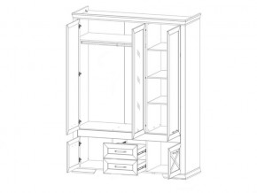 Шкаф SZF5D2S Марсель ясень снежный в Челябинске - mebel74.com | фото 2