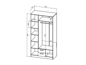 Шкаф трехстворчатый Коста-Рика в Челябинске - mebel74.com | фото 2