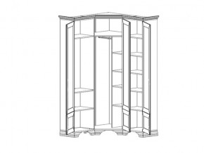 Шкаф угловой S320-SZFN5D Кентаки каштан в Челябинске - mebel74.com | фото 2