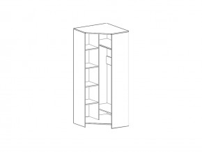 Шкаф угловой Скаут Дуб Бонифаций, Софт тач индиго в Челябинске - mebel74.com | фото 2