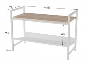 Скамья для прихожей Хигс дуб санремо/белый в Челябинске - mebel74.com | фото 2