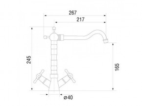 Смеситель Classic LM1241 Bronze в Челябинске - mebel74.com | фото 2