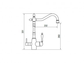 Смеситель Classic LM2193 Bronze в Челябинске - mebel74.com | фото 2