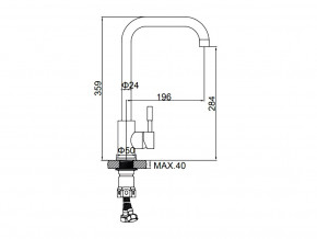 Смеситель Ledeme L74998A-4 Сатин в Челябинске - mebel74.com | фото 2