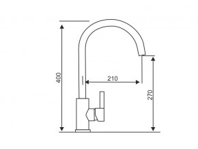 Смеситель Logic LM2102 Stainless Steel в Челябинске - mebel74.com | фото 2