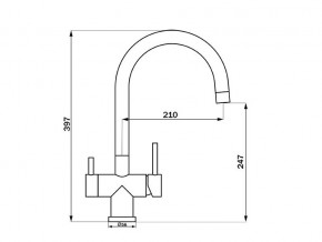 Смеситель Sprint Logic LM2191 Stainless Steel в Челябинске - mebel74.com | фото 2