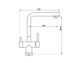 Смеситель Sprint Logic LM2192 Stainless Steel в Челябинске - mebel74.com | фото 2