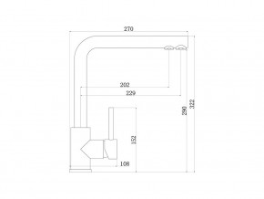 Смеситель Sprint logic LM2196 Stainless Steel в Челябинске - mebel74.com | фото 2