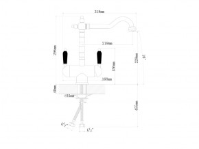 Смесители Florentina Ария бронза в Челябинске - mebel74.com | фото 2