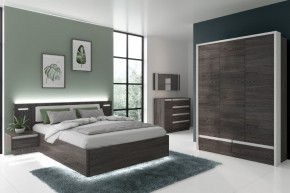 Спальня Virginia Ясень анкор тёмный со шкафом в Челябинске - mebel74.com | фото 3