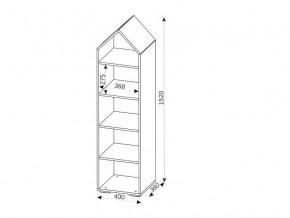 Стеллаж Домик в Челябинске - mebel74.com | фото 2