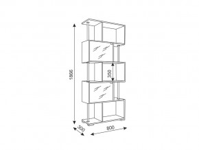 Стеллаж Style 4 Венге/Дуб млечный в Челябинске - mebel74.com | фото 3