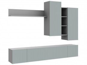 Стенка НМ-001 Сканди МДФ фасад грин грей софт в Челябинске - mebel74.com | фото 2