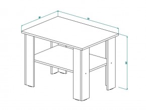 Стол журнальный СЖ 1 сонома в Челябинске - mebel74.com | фото 2