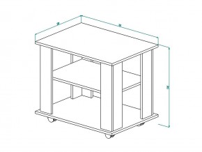 Стол журнальный СЖ 10 белый снег-сонома в Челябинске - mebel74.com | фото 2