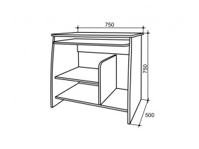 Стол компьютерный детский дуб млечный Кроха в Челябинске - mebel74.com | фото 2