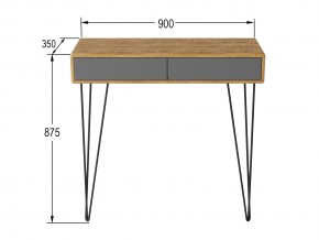 Стол-консоль Телфорд дуб американский/графит в Челябинске - mebel74.com | фото 2