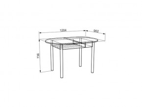 Стол обеденный Квартет дуб млечный в Челябинске - mebel74.com | фото 3