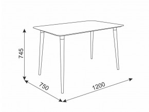 Стол обеденный Сканди 1 белый/светлый лак в Челябинске - mebel74.com | фото 2