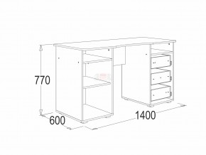 Стол письменный 3 Омега 16 в Челябинске - mebel74.com | фото 2