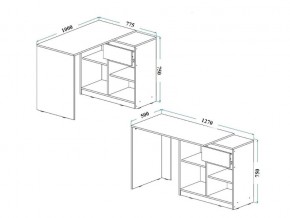 Стол письменный СП-21 Сити Графит в Челябинске - mebel74.com | фото 2