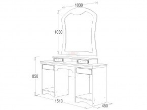 Стол туалетный Ольга 10 МДФ в Челябинске - mebel74.com | фото 2