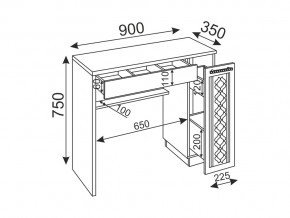 Стол туалетный Тиффани в Челябинске - mebel74.com | фото 2