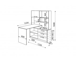 Стол угловой Дуглас Модуль №7 в Челябинске - mebel74.com | фото 2