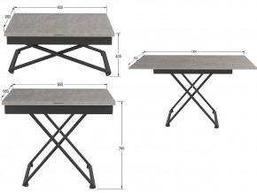 Стол универсальный трансформируемый Генри бетон чикаго в Челябинске - mebel74.com | фото 2
