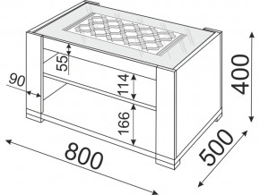 Столик журнальный Модуль 09 Тиффани в Челябинске - mebel74.com | фото 2