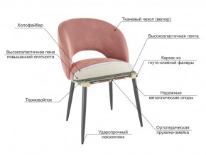 Стул Моли беж велюр-черный в Челябинске - mebel74.com | фото 3